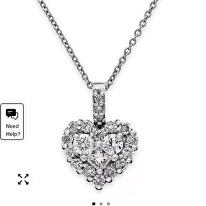 EFFY® Diamond Heart Pendant (5/8 ct. t.w.) in 14k White Gold $3700
